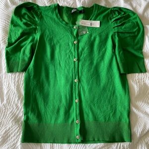 Brand new green 7avenue womens button down blouse